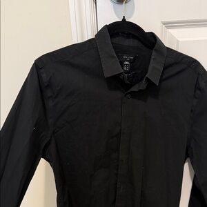 Black Button-Up Shirt New Look